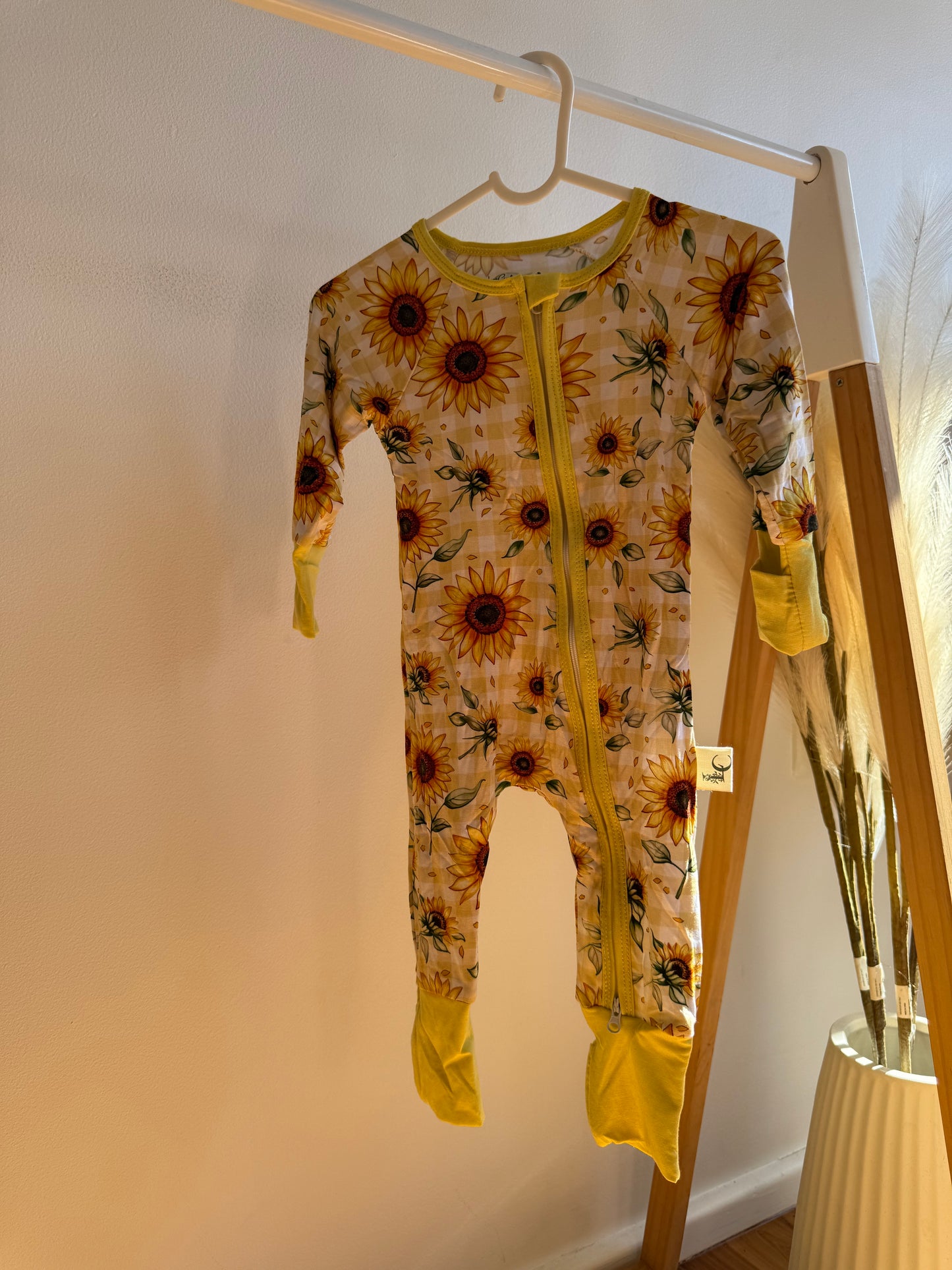 Gingham Sunflower