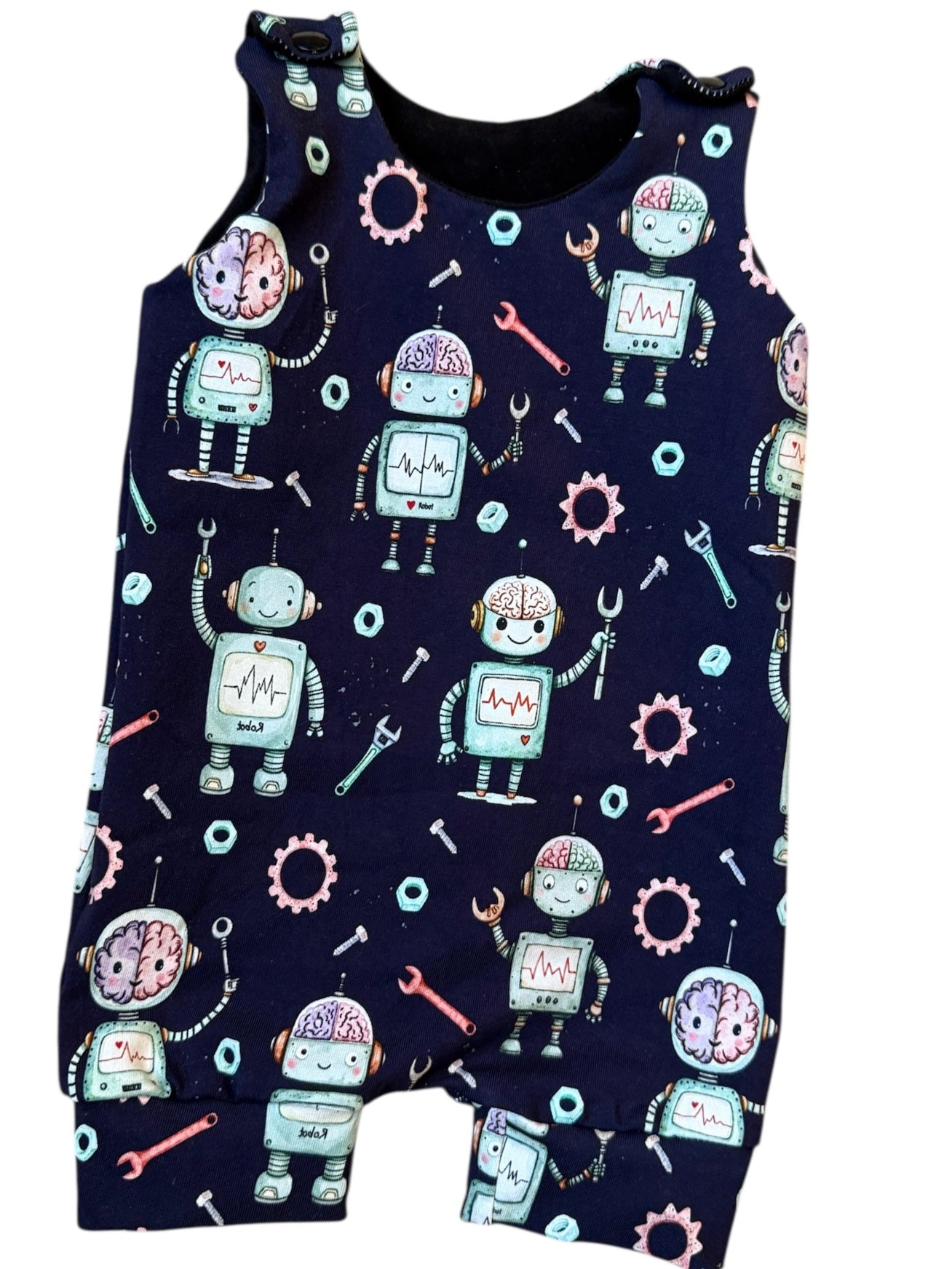 Brainy robot overalls