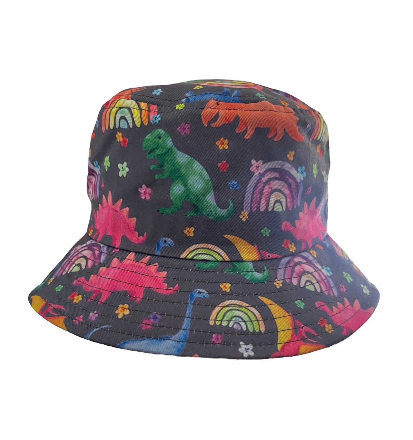Colourful Dino hat 2-4 Y