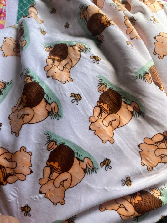 Cot blanket, embroidered