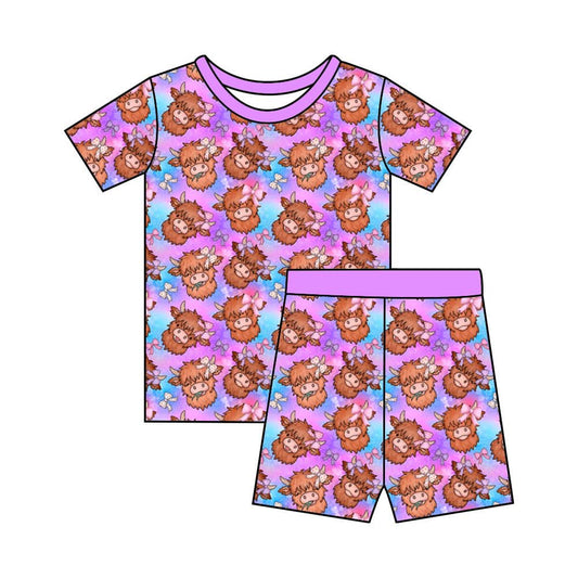 Pink cow 2 piece set