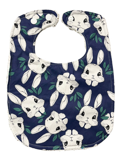 Blue bunny bib