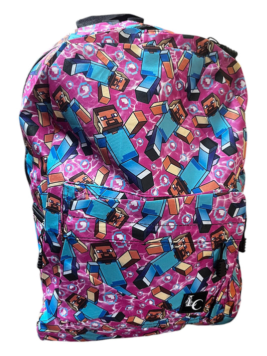 Pink gaming back pack