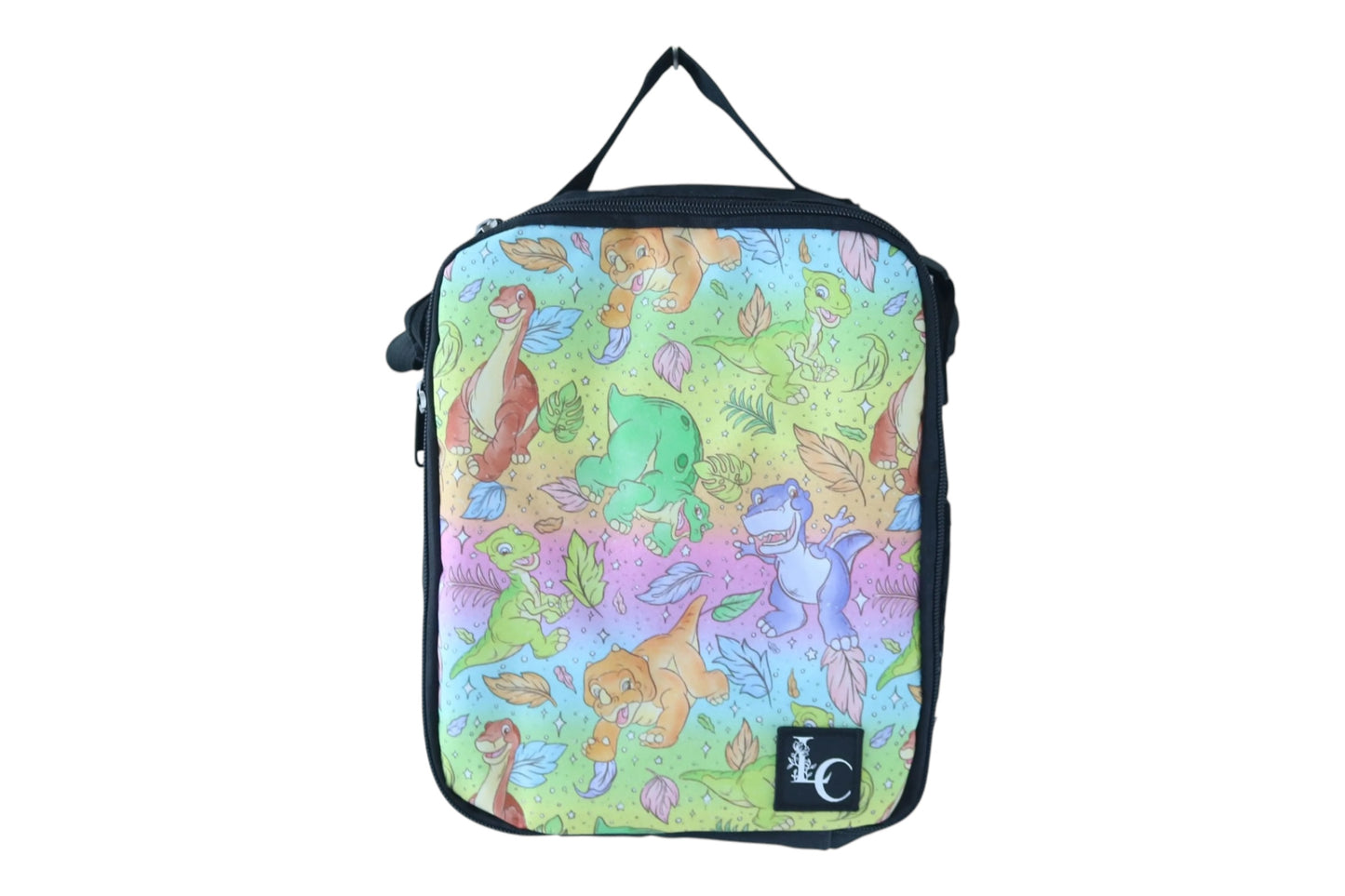 Colourful Dino lunch bag