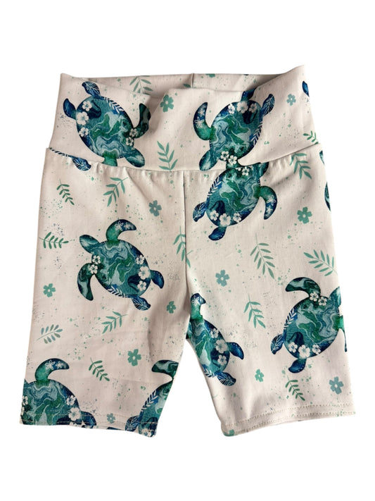 Ocean turtles bike shorts