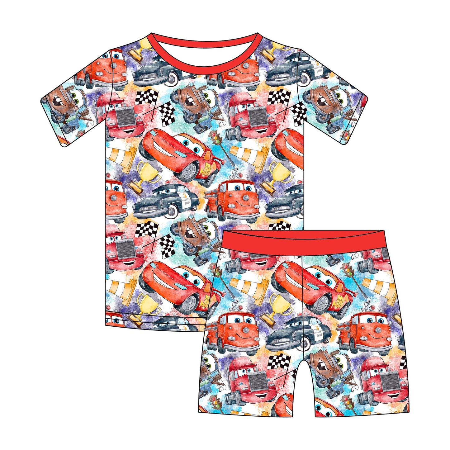 Cars short 2 pce set